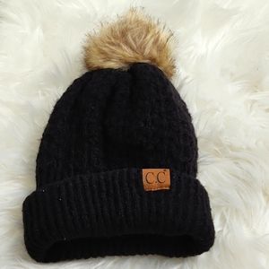 Black C.C. Beanie